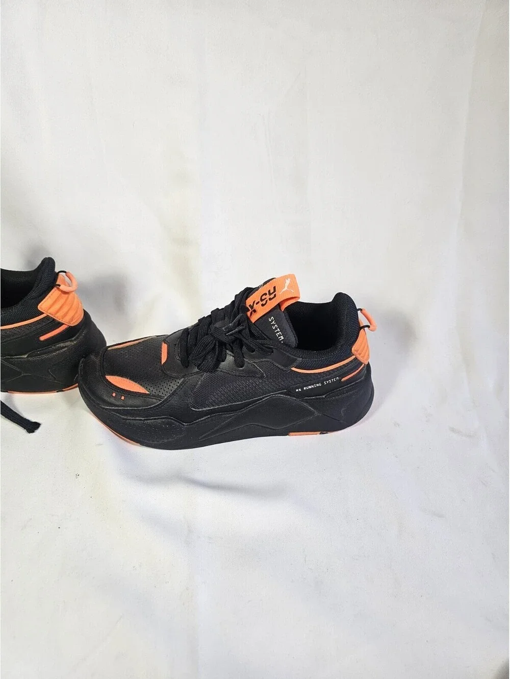 Rare Puma RS-X Winterized Black And Ultra Orange Size 8.5